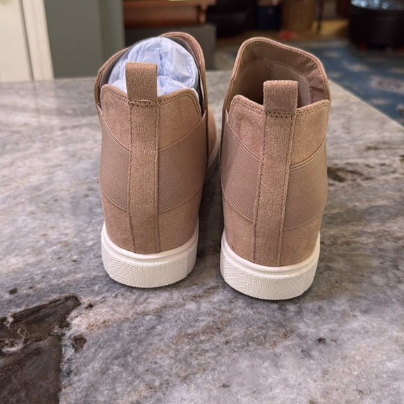 SODA tan faux suede sneaker bootie - Picture 3 of 6